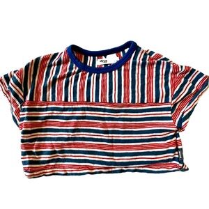Imps & Elfs Stripes Crop Tee